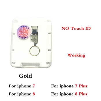 Начало бутон Flex За iPhone 6 6s 7 8 Плюс 5s SE Бутон за Връщане у Дома С Гъвкав Кабел Гумена Стикер Без пръстови отпечатъци Touch ID
