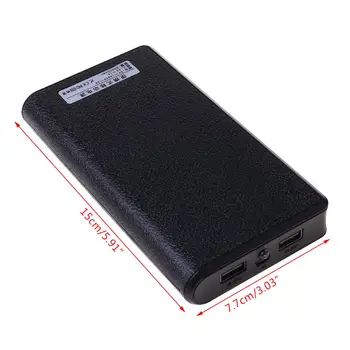 Двойна USB Банка Хранене 6x18650 Външен Батерия, Зарядно Устройство, Кутия, Калъф За Телефон