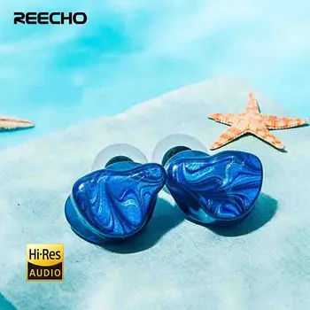 REECHO SJ-03 Dual Водача 4BA HIFI Слушалки в ушите Слушалки Сменяем Кабел Тежки Бас Музикални Слушалки С Актуализиране на Wrie