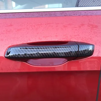 Подходящ За Volkswagen VW T-Roc troc t roc R Line 2019 2020 Аксесоари Капачка на дръжката на вратата покритие Имитация на пластмаса от въглеродни влакна