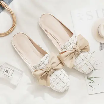 Zapatos De Mujer Дамски модни бели обувки с кръгло бомбе, мокасини, дамски класически дамски летни удобни парусиновые обувки Sapatos G2189