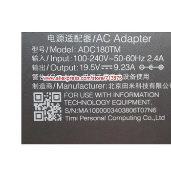 Истинско Зарядно устройство ADC180TM 180 W 19,5 В 9,23 И Адаптер за Xiaomi 1060 Г 15,6 ИНЧА 1660TI захранване за лаптоп