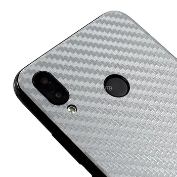 За Huawei Nova 4 3 3д 3i / P20 Lite / P Smart Plus делото Задната Стикер Кожа 3D Телефон От Въглеродни Влакна Защитен Стикер Филм
