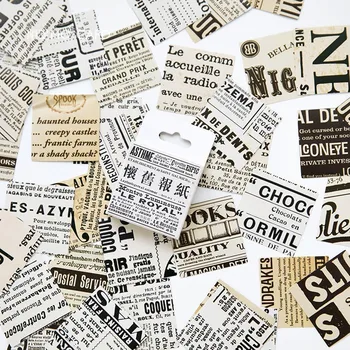 Творчески Реколта Стара Вестник Декоративни Стикери набор от Лепило Етикети направи си САМ Украса Дневник Етикети Скоростна Пакет