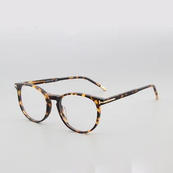 2022 Реколта Е За мъже Оптични Рамки за Очила модерен кръгли ацетатных жени За четене Късогледство Очила по рецепта TF5608