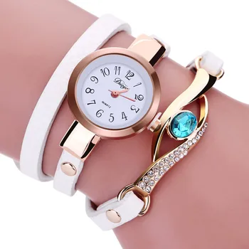 Нови модни дамски часовници на Очите Скъпоценен камък Луксозни Часовници Дамски Златен часовник-гривна Дамски кварцов часовник Reloj Mujer 2019 saat