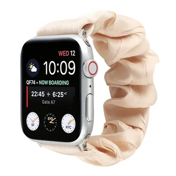 Дъвка за Apple Watch iwatch 6 5 4 3 2 1 SE 38 мм 42 мм 40 мм 44 мм Жени, Момичета Сатен Ластикът За коса Каишка Гривна Каишка за часовник