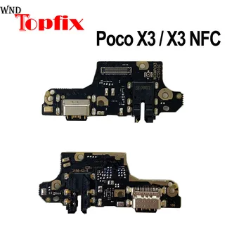 За Xiaomi Mi Poco X3 NFC Порт за Зареждане Гъвкав Кабел, Резервни Части, USB Зарядно устройство, Зарядно Устройство Гъвкав Кабел Poco X3 Порт за Зареждане