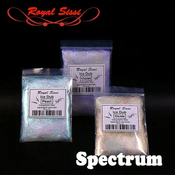 Royal Sissi 3 пакетчета ледена дублирането на многослойно синтетичен перламутровое влакна холограма ледена дубляжная светкавица синтетичен материал за връзване на мухи