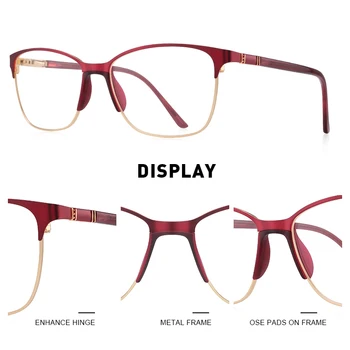 MERRYS ДИЗАЙН на Дамски Ретро Модни Очила в рамка, ултра-леки Очила за късогледство предписване на Очила Ацетатные Очила За краката S2680