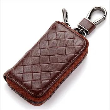 Изкуствена кожа Ключодържател За мъже за жени Държач за ключове Чанта-органайзер Чантата за ключовете от колата Чантата си Икономка Калъф за ключове мини чанта за карти