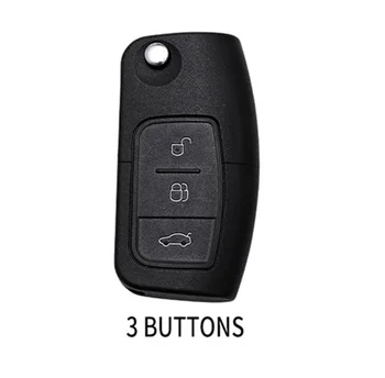 Калъф за дистанционно на ключа на автомобила от с алуминиеви джанти за Ford Fiesta Focus 2 Ecosport Escape, Kuga Falcon B-Max, C-Max Sport Eco Galaxy ключодържатели ключодържател