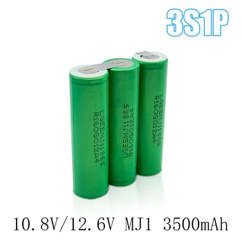 3S1P 4S1P 5S1P 6S1P 18650 акумулаторна батерия за поръчка 18650 акумулаторна батерия за заваряване 3500 mah акумулаторна батерия от 10,8 до 25,2 В електрод отвертка