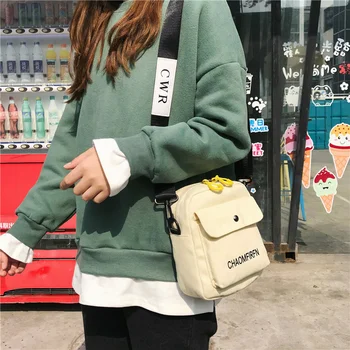 Модни холщовые дамски чанти Плътен цвят Ежедневна чанта на рамото 2021 Нова чанта на открито Чанта с цип Чанта-месинджър За жени