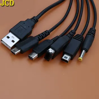 JCD 5 in1 USB Зарядно Устройство-Кабел за бързо Зареждане на Кабели за Nintend NDSL NDS NDSI XL 3DS, WII U GBA PSP Игри Кабели USB Кабел за зарядно устройство