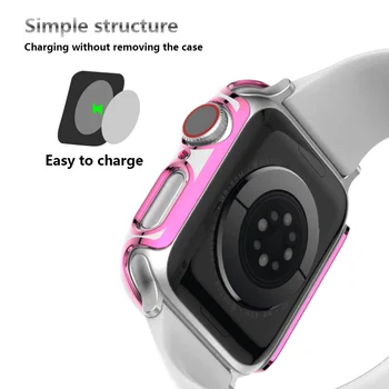 Калъф за часа на Apple Watch серия se 6 5 4 3 2 1 е Съвместим с iWatch 38 мм 40 мм 42 мм 44 мм Калъф за Apple Watch