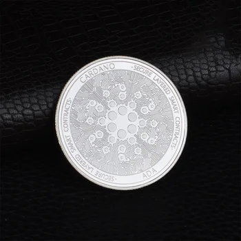 Позлатена монета Cardano ADA Криптовалюта Физическата Колекция Метални Възпоменателна монета