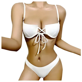 Бански женски комплект бикини Модерен отделни бански Бандажный Плажен костюм бикини Бански Плажни дрехи, Бикини 2021 mujer Бански костюм
