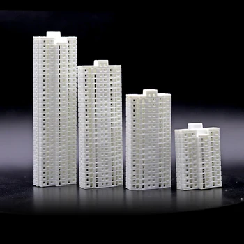 Модел на Сградата Апартамент 1:800 направи си САМ Играчка ABS Пластмаса Строителен Пясък Маса За производство на Материал за Изграждане на Миниатюрна Ландшафтна Монтаж на 4 бр.
