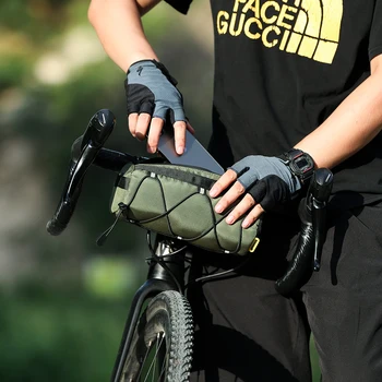 Велосипедна чанта Rhinowalk 2.4 Л Многофункционален Велосипеден Волана Кошница Пакет Предната Тръба Аксесоари За Велосипеди Чанта На Рамото