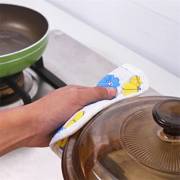Кухненски ръкавици Самозалепваща уплътнение За готвене Ръкавици за микровълнова фурна За печене на кухненски ръкавици за барбекю, кухненски ръкавици за фурна кухненски ръкавици за съдове Кухненски комплект от две части