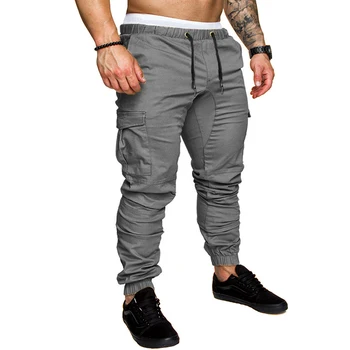 2022 Нови панталони-карго Мъжки обикновена спортни панталони за джогинг в стил хип-хоп с множество джобове Ежедневни зреещи