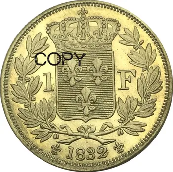 Франция Хенри V Кандидат златен Есе Пьефорт Франк 1832 Месингови и Метални копирни монети