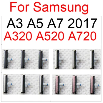 3 бр. за Samsung Galaxy A3 A5 A7 2017 A320 A520 A720 Корпуса на телефона Рамка за силата на Звука Бутонът за Захранване Страничен Ключ на Резервни Части