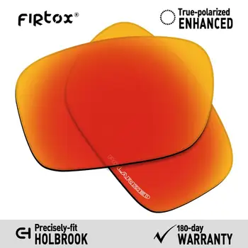 Подмяна поляризирани лещи Firtox за защита от морската вода-Слънчеви очила Oakley Holbrook OO9102 (Само обектив) - Оранжево-Червено огледало