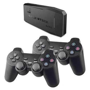 Lite HD Ретро Безжична Игрова конзола за видео игри, Игрална Конзола за видео игри, с 2 Игрални Контролери Приемник