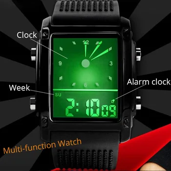 Мултифункционален LED Спортни Цифров Мъжки Часовник Военни Електронни Часовници Мъжки Часовници Модни дамски часовници Erkek Reloj Relogio Montre