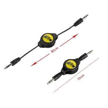 Авто Aux аудио кабел 3.5 мм 80 см Окабеляване за Кабелна Линия За Mini Cooper One S JCW R50 R55 R56 R60 R61 F54 F55 F60 Аксесоари Countryman