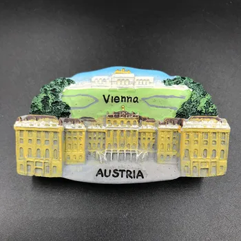Австрия Виена туристически сувенир стикер за хладилник декорация на кухня 3d магнитен стикер за хладилник магнити за хладилник подаръци