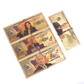 Джо Байдън Президент на Възпоменателни банкноти Фалшиви Пари Сувенирни Колекционерски монети
