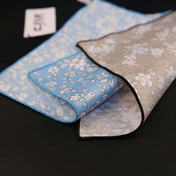 Sitonjwly Дамски Носни кърпички Тъкани на Печатни Джобни Квадратни Мъжки Памучни Цветни Квадратни джобове Носни кърпи Кърпи за Поръчка На Лого