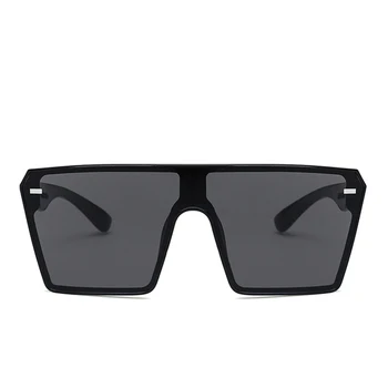 Пластмасови Извънгабаритни дамски Слънчеви очила Квадратни Маркови дизайнерски слънчеви очила в голям рамки за жени UV400 Слънчеви очила oculos masculino