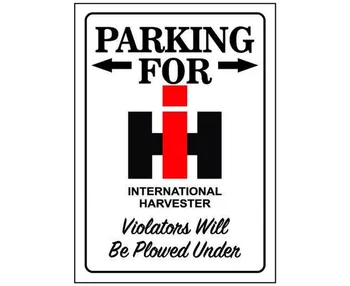 Международен Харвестер Паркинг Знак Международен Харвестер Лидице Знак Бар Пъб Начало Декор На Стените Метален Художествен Плакат