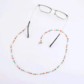 72 cm Модни Акрилни Перлени Кристални Очила Верига За очила с джапанки Стъклени Верига Анти-Падането на Въжето Слънчеви очила Маскиране Анти-l N6J4