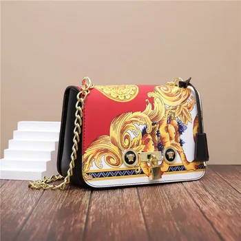 Луксозни маркови чанти за жени от 2021 Нов Fanshion Високо Качество на Отпечатъците от Веригата Чанта на рамото Дизайнерска чанта Портмонета и чанти Чанта Основна