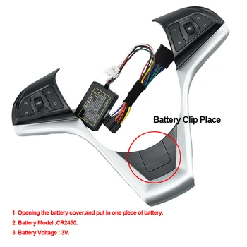 Висококачествен Многофункционален превключвател на бутоните за управление на волана колело за Chevrolet Cruze 2009-стайлинг автомобили