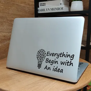 Всичко Започва С Идея Стикери за лаптоп Macbook Pro 16