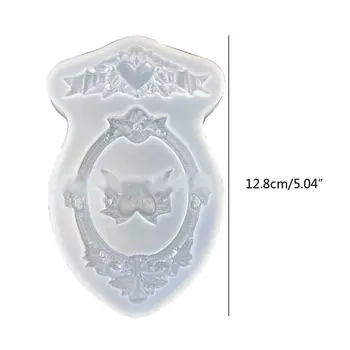 Направи си САМ Фоторамка Сърцето Ключодържател Висулка Форми от смола Slilcone Изображение на Потребителски UV-форми от смола Инструменти за изработка на бижута Произведения на занаятите