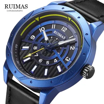 RUIMAS Мъжки часовници Най-добрата марка на Луксозни Военни спортни часовници Мъжки Автоматично ръчен часовник с дата водоустойчив кварцов часовник Relogio Masculino