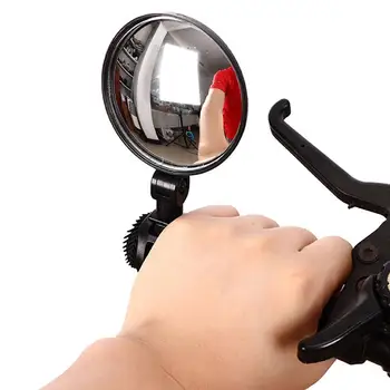 1 бр. Управляемият ABS Кормило огледало за обратно виждане МТБ Велосипеди за монтиране на кормилото с Кръгло Огледало за обратно виждане Сигурно Кормило обзавеждане