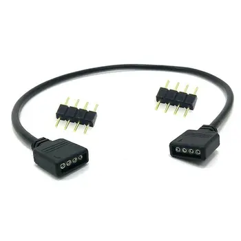 4-пинов конектор за RGB led лента за панделки пинов конектор за захранване USB 1 2 3 кабел е екраниран проводник