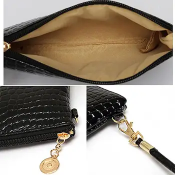 Дамски модни чанта на рамото Портфейл за монети Чанта-месинджър от изкуствена кожа с цип Чанта-куфарче за момичета Портмонета за карти