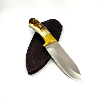 Ръчно изработени малък ловен походный нож тактически ножове за оцеляване на открито от неръждаема стомана фиксиран нож за самозащита 2021