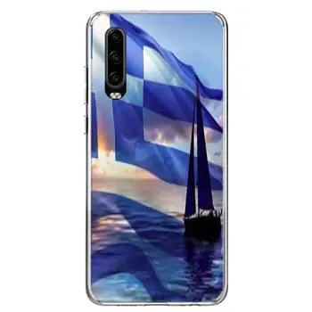 Гърция Гръцките национални знамена Калъф за телефон Huawei P30 P20 P40 P50 Капитан 40 30 20 10 Pro P10 Lite Индивидуален Подарък калъф-coquet Капа
