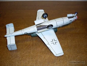 DIYMyModeI 1:33 Мащаба на Германия Heinkel He-162 A-2 Саламандър направи си САМ Ръчно изработени КНИЖЕН КОМПЛЕКТ МОДЕЛ Пъзели Играчка ръчна изработка направи си САМ