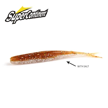 2019 НОВ суперконтинент HP лещанка малко скучно опашка на риба, калмари 75 мм пътна мека стръв 1,8 g 15 бр. Изкушението вилица опашката мека стръв